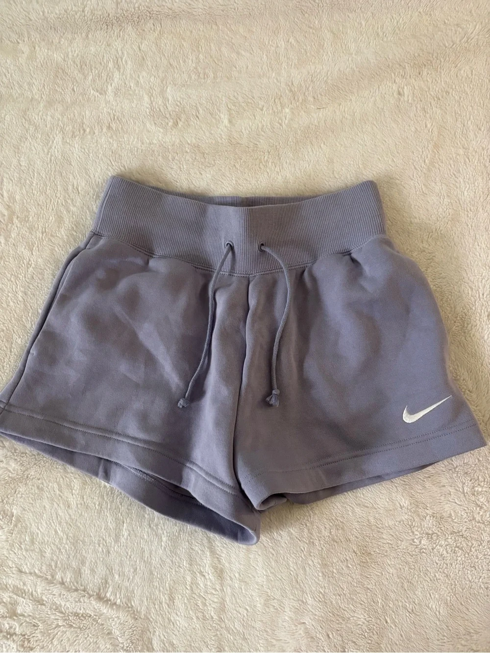 Nike Women's Lavender Drawstring Athletic Shorts